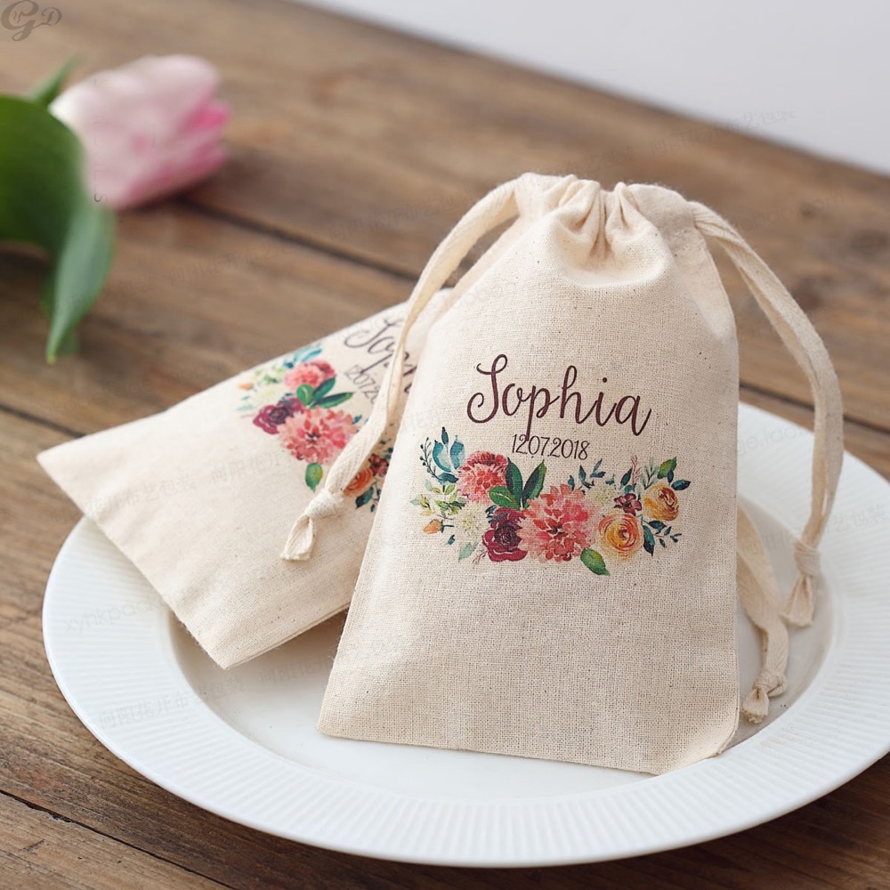 Baby Clothing Logo - 100pcs 사용자 정의 이름 로고 웨딩