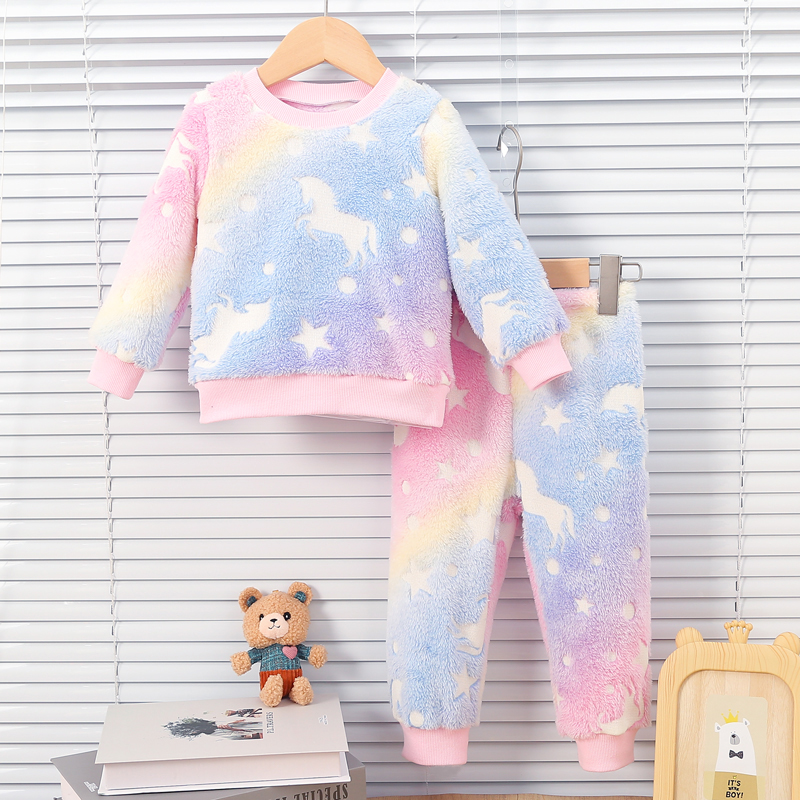 Baby Clothing Night - 여성 아기 컬러 가을, 겨울 플러시