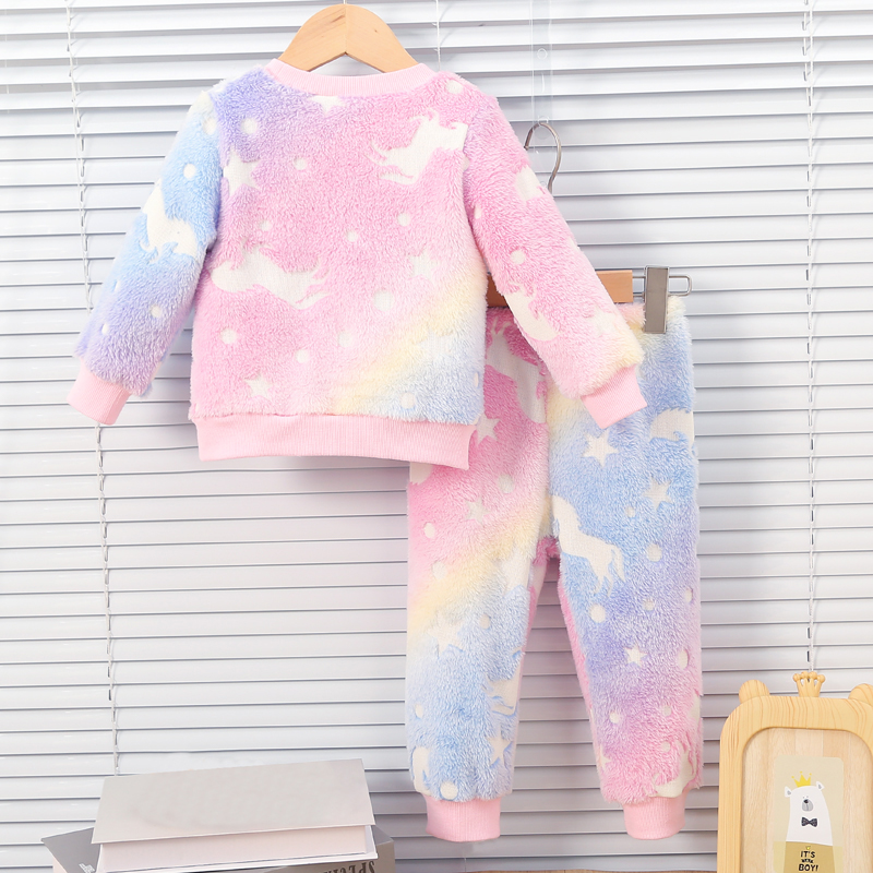 여성 아기 컬러 가을, 겨울 플러시 밤 형광 홈 의류  - Baby Clothing Night 리뷰 및 가격