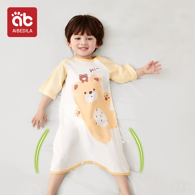 여름 소녀 소년 잠옷 만화 잠옷 복장 어린이를위한 십대 - Baby Clothing Night 리뷰 및 가격