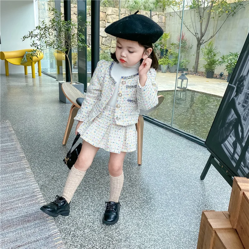 여자 트위드 세트 의류 가을 어린이 부티크 의류 정장  - Baby Clothing Boutique 리뷰 및 가격