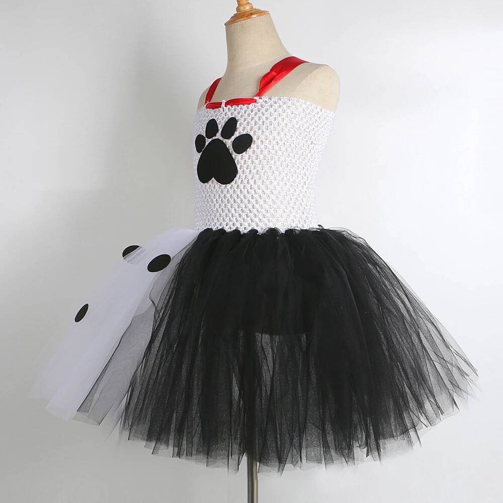 달마시안 개 투투 드레스 아기 소녀를위한 흰색 검은 반 - Baby Clothing Set 리뷰 및 가격
