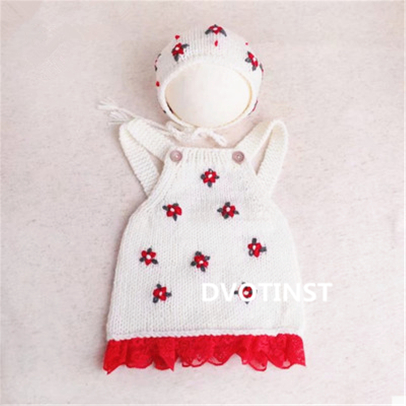 신생아 사진 소품 크로 셰 뜨개질 니트 옷 모자 복장  - Baby Clothing Set 리뷰 및 가격