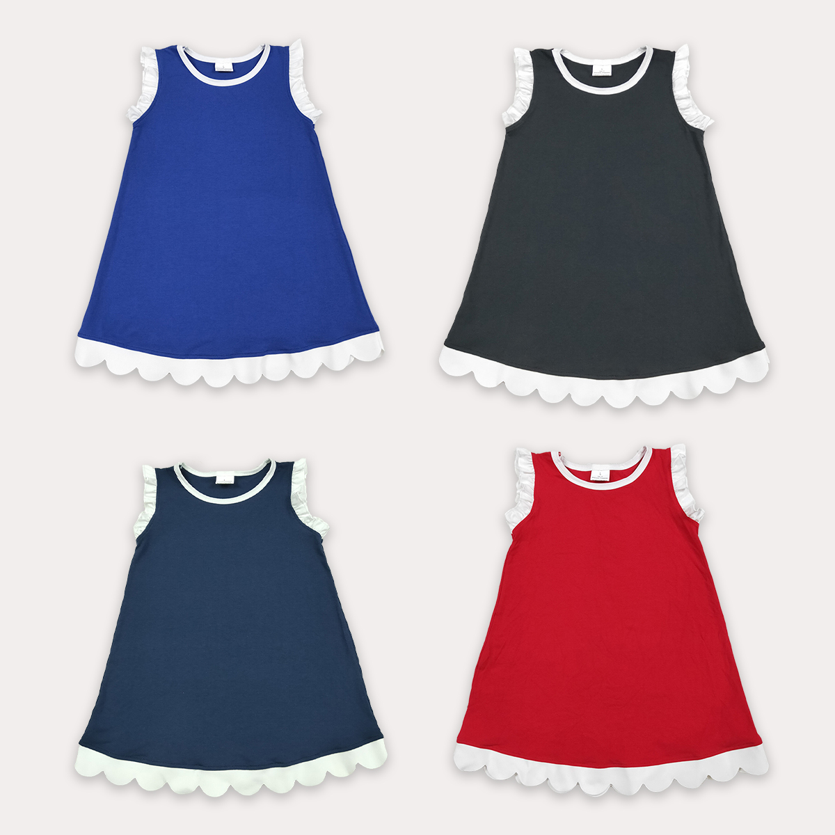 키즈 드레스 의류 아기 소녀 민소매 패션 편안한 가리비 - Baby Clothing Boutique 리뷰 및 가격