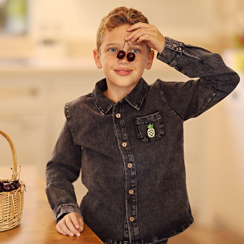 데님 블랙 가족 커플룩 세트 긴팔 아동복 - 여아 원피 - Baby Clothing Logo 리뷰 및 가격