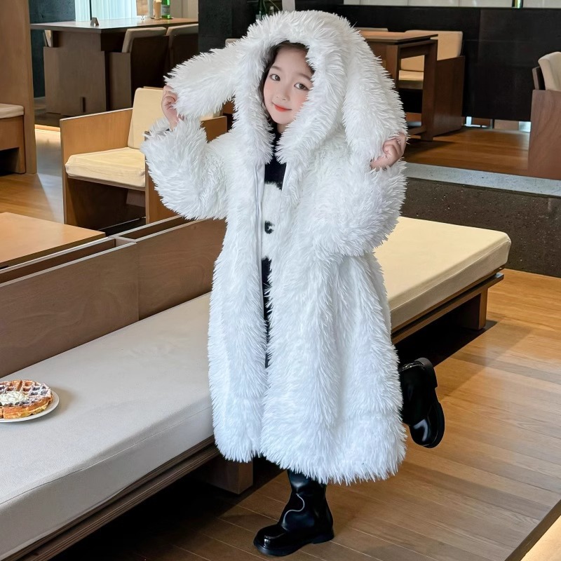 가을 겨울 여자아이 털 코트 아기 인조 털 코트 롱 패 - Baby X Clothing 리뷰 및 가격