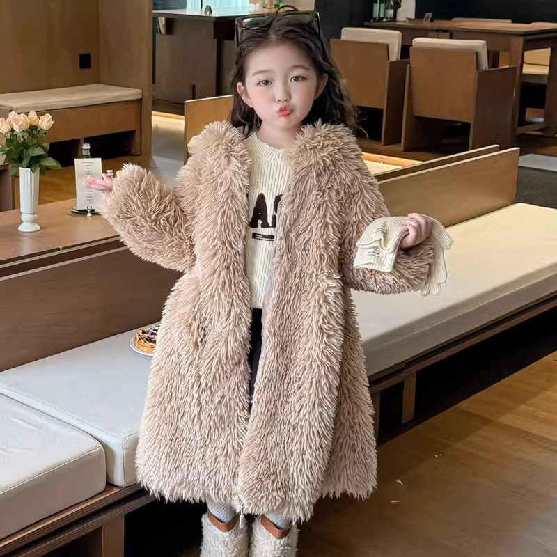 가을 겨울 여자아이 털 코트 아기 인조 털 코트 롱 패 - Baby X Clothing 리뷰 및 가격