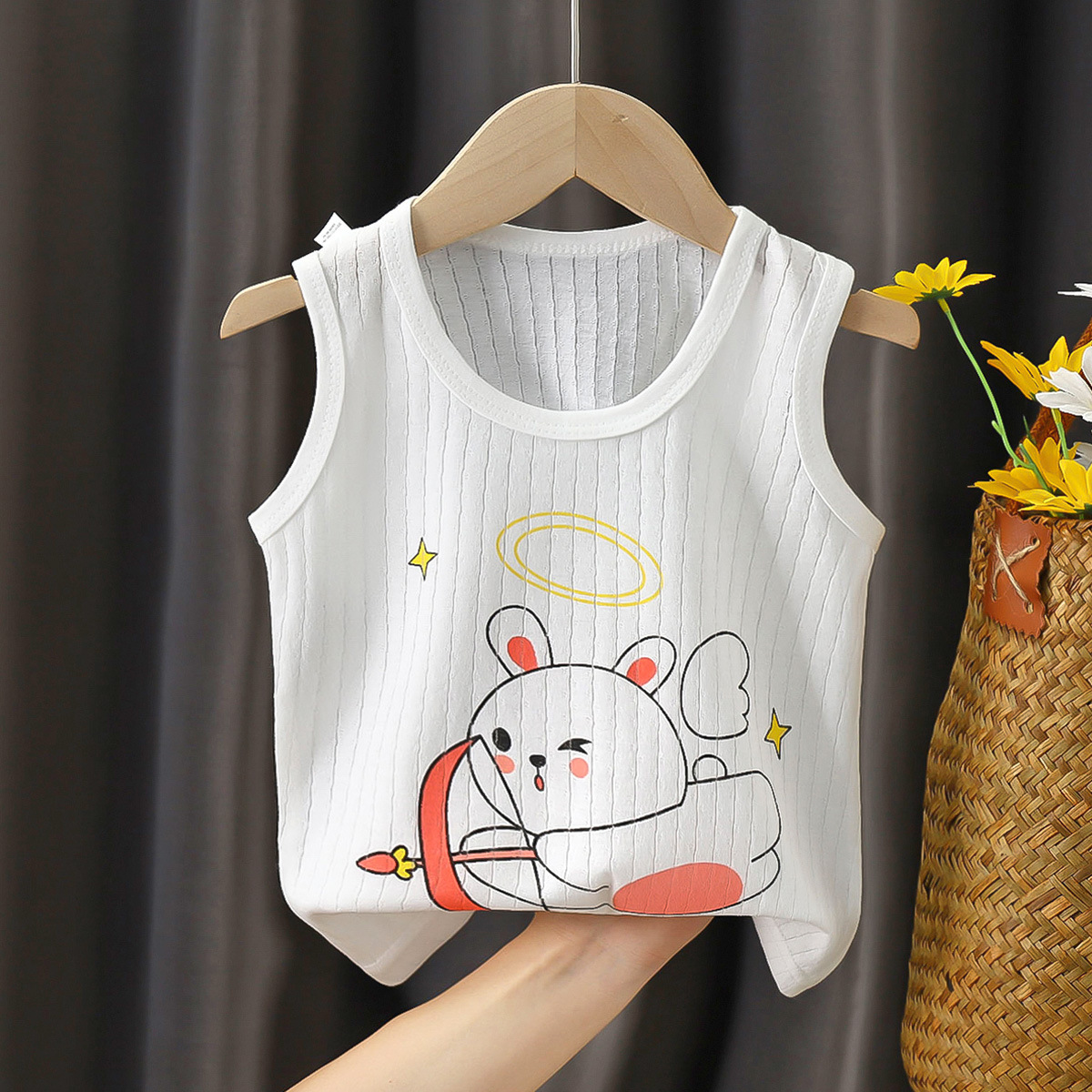 여름 아동 조끼 여아 의류 면 만화 캐릭터 남아 캐주얼 - Baby X Clothing 리뷰 및 가격